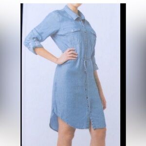 Parasuco Denim Button-Up Shirt Dress